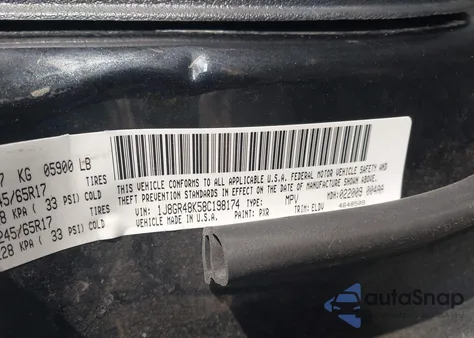 2008 Jeep Grand Cherokee Laredo z USA, uszkodzony, nr VIN 1J8GR48K58C198174